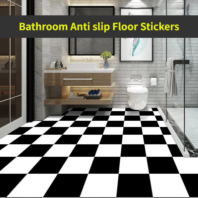 BathroomFloorStickersNonslipThickenedSelfadhesiveKitchenWallpaperFloorSticker