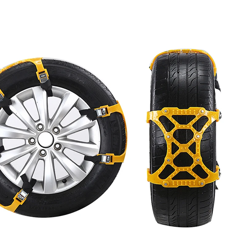 Tire chains Car Chain Thickened Rubber Non-slip for SUV Off-road Vehicles in Winter Snow Mud Roadway