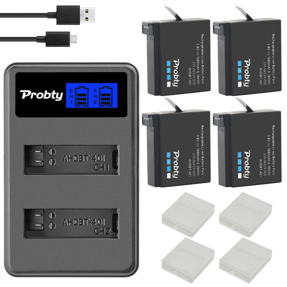 CS-GDB004MX Baterie 1160mAh compatibel met [GOPRO] Hero 4, Hero 4 Black, Hero 4 Silver, Hero 4 vervangt 335-06532-000, AHDBT-401