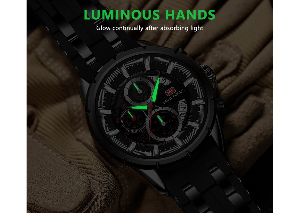 Relógio de quartzo MINI FOCUS para homens à prova d'água_voghion.com