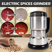 High Power Electric Coffee Grinder Kitchen Cereal Nuts Beans Spices Grains Grinder Machine Multifunctional Home Coffee Grinder 2