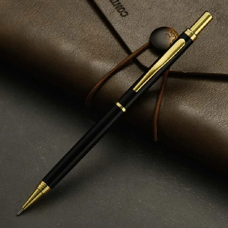 0.5 مللي متر المعادن الميكانيكية أقلام رصاص الذهب...