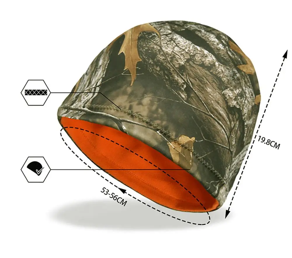 Polar Fleece Camouflage Hunting Hat 6
