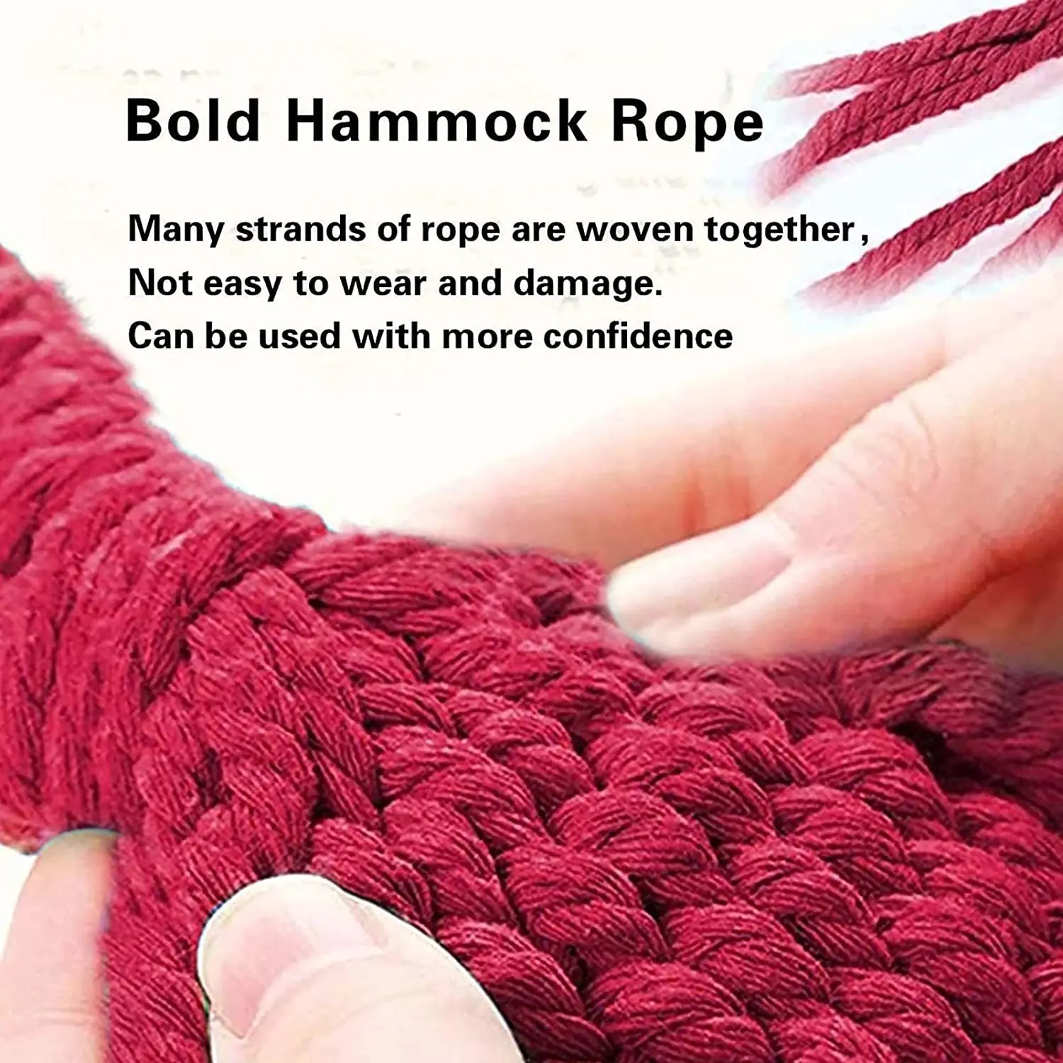 Double Wide Thick Canvas Hammock Portable Hammock Outdoor Single Double Anti-rollover Swing Outdoor Indoor Household