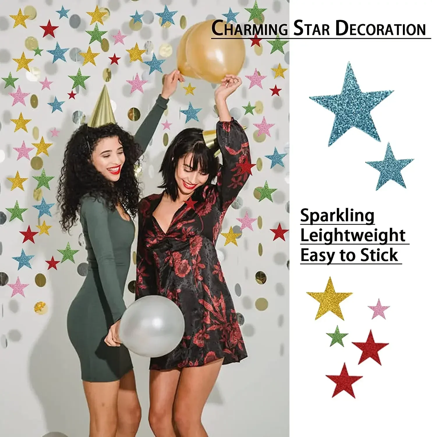 70Pcs Foam Stickers Glitter Star Stickers Glitter Stars Reward Sticker Kids Crafts Scrapbooking Wall Decor Laptop Skateboard