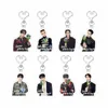 Kpop Felix Hyunjin Valentine's Day Keyrings Seungmin Han Changbin Lee Know New Acrylic Double-sided Keychain Bag Pendant Gift 1