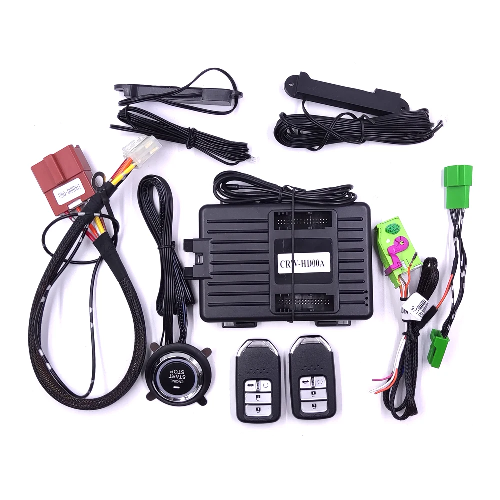 ForOldHondaAcuraMDX20102011AddPushButtonStartStopCarAlarm