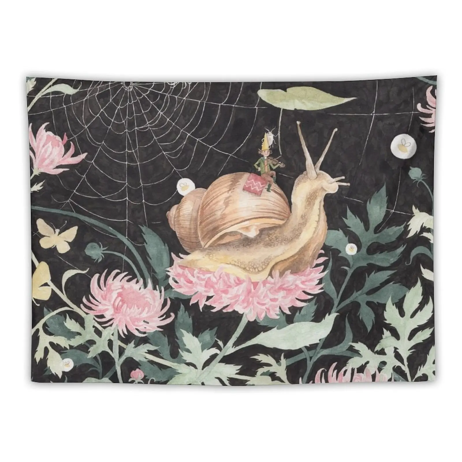 

Snailboy & Peonies Tapestry Bedrooms Decorations House Decoration Bedroom Decor Tapestry