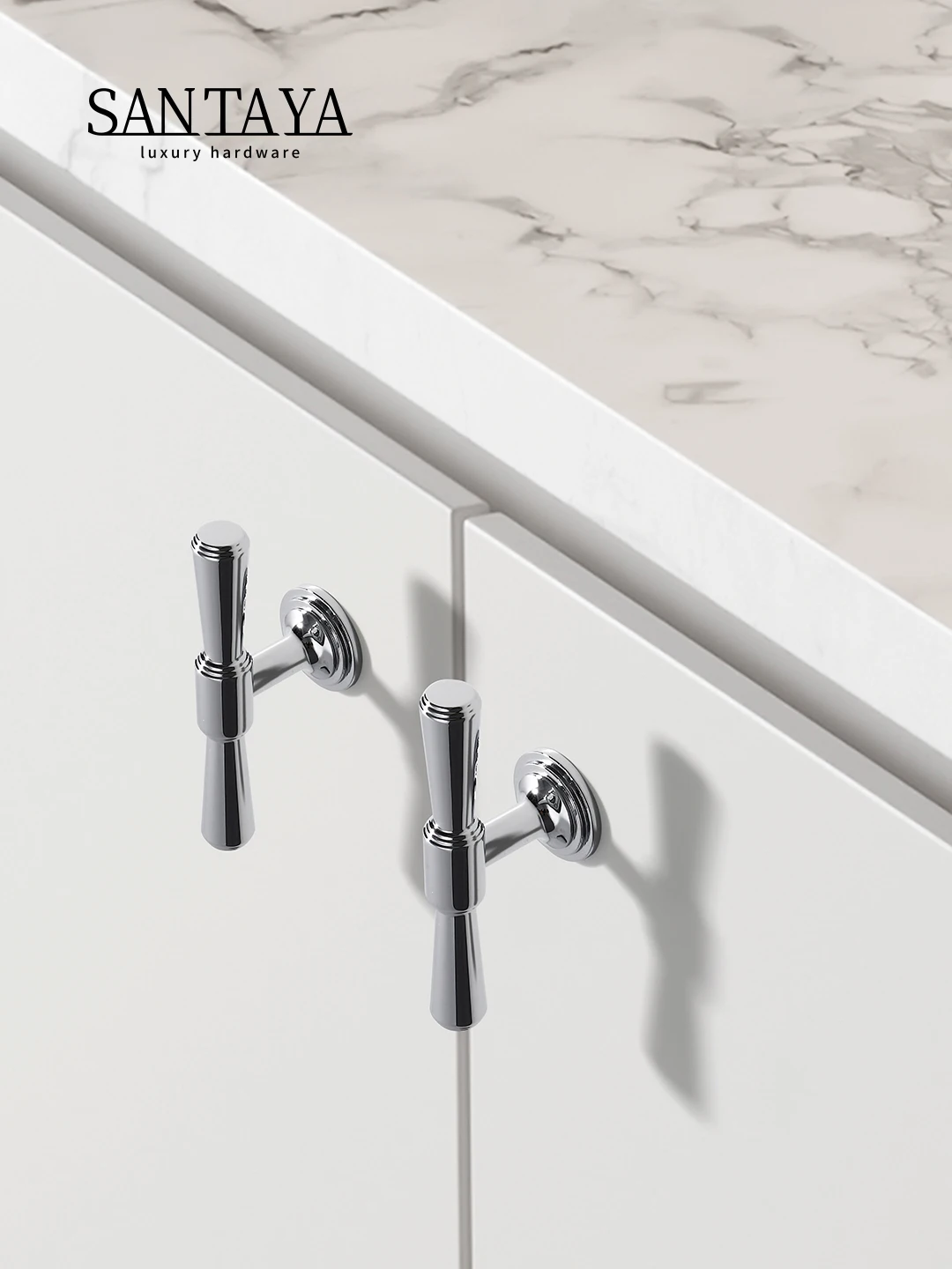 Silver Brass Cabinet Handles 3