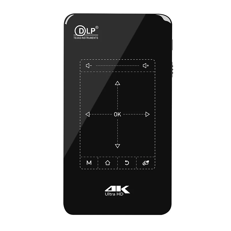 

X4- P09 updated DLP 0.2" android 9.0 mini wireless 4K HD mobile 3D video smart mobile portable pocket projector