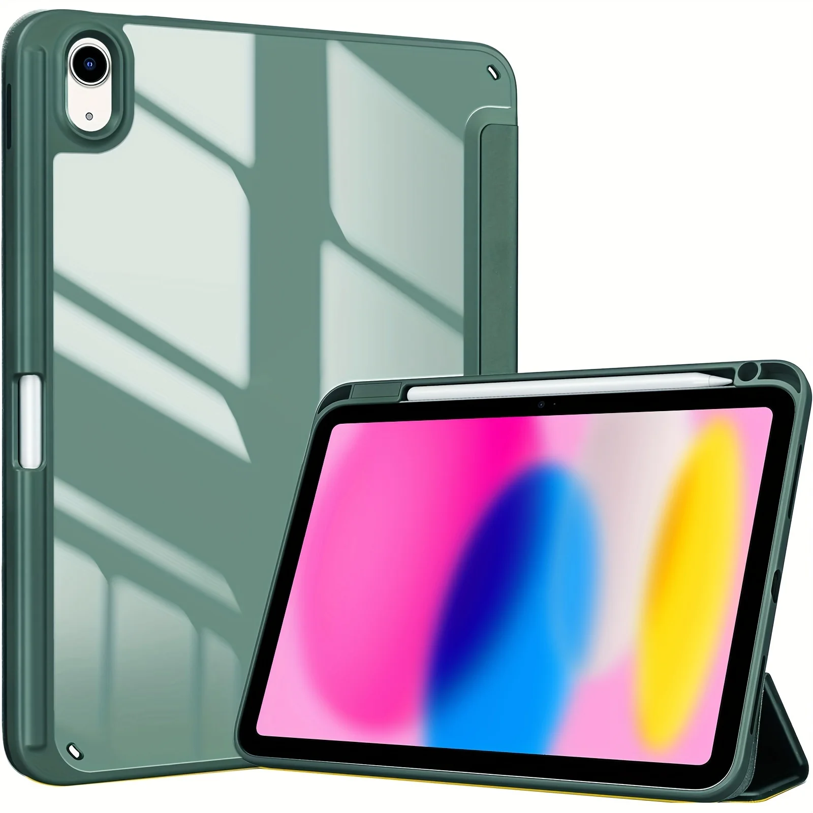 Versatile Tablet Protective Clear PC Cover with Wake Feature