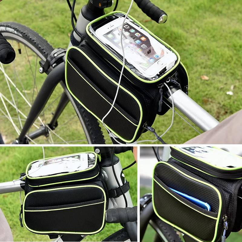 

Bicycle Bag Front Liangshandi Large Capacity Waterproof Mobile Phone Beam Hanging Saddle Cycling Fixture and Fitting Complete Co