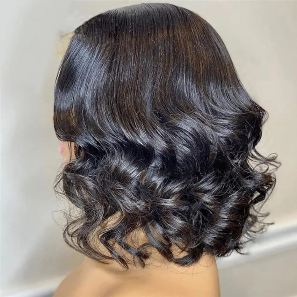 Loose Wave 5x5 Silk Base Full Lace Human Hair Wig Brazilian Remy Hair Short Pre Plucked Silk Top Full Lace Wig With Baby Hair 6