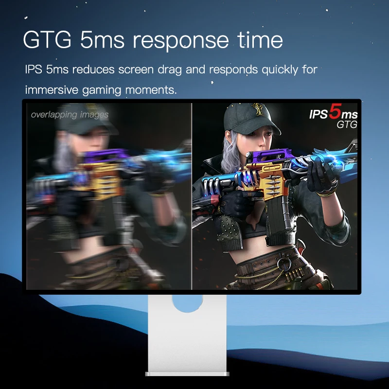 Kuycon P27D 27인치 4K144hz 모니터 컴퓨터 고화질 IPS 미러 스크린 모니터