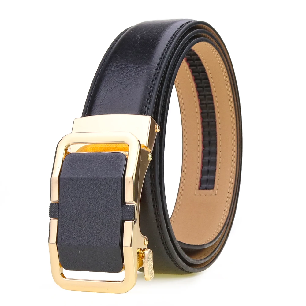 

Cow Genuine Leather Luxury Brand Design Strap Male Belts for Men New Fashion Classice Automatic Buckle Men Belt High Quality