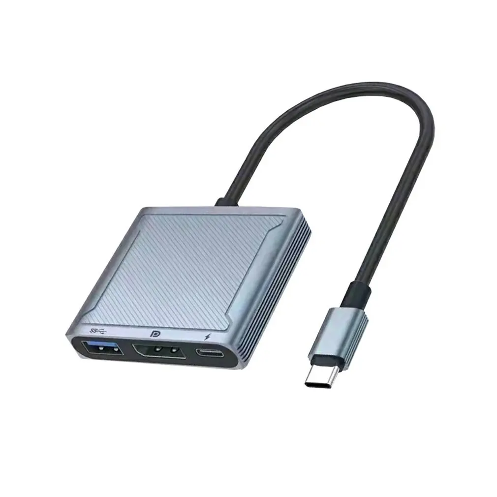 

Adapter 8K DP Three-in-One Adapter USB C Adapter Type C Portable Hub Laptop Hub For Multi-port Display