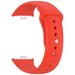 Premium Sports Silicone Strap - Versatile Wristband Accessory for Mi Band 9 8 Pro (Red)