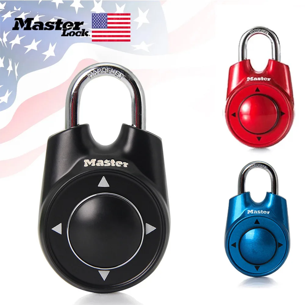 MASTER Portable Combination Directional Password Padlock Keyless Lock Gym School Health Club Security Locker Lock Multicolor