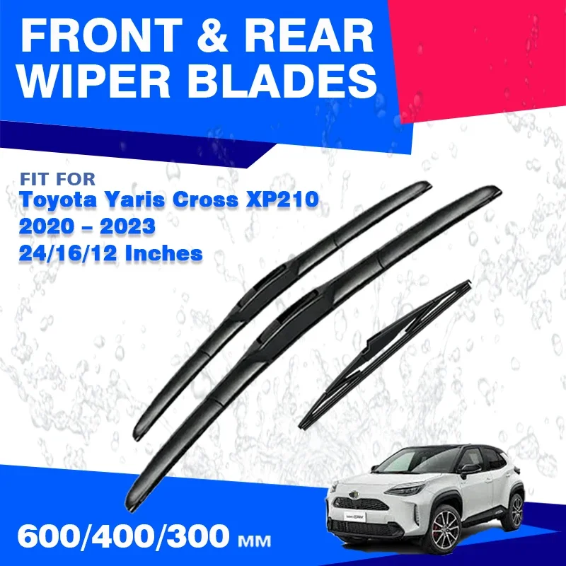 Für Toyota Yaris Kreuz XP Vorne Hinten Wischer Klingen Windschutzscheibe HD Pinsel Windschutz Fenster zubehör