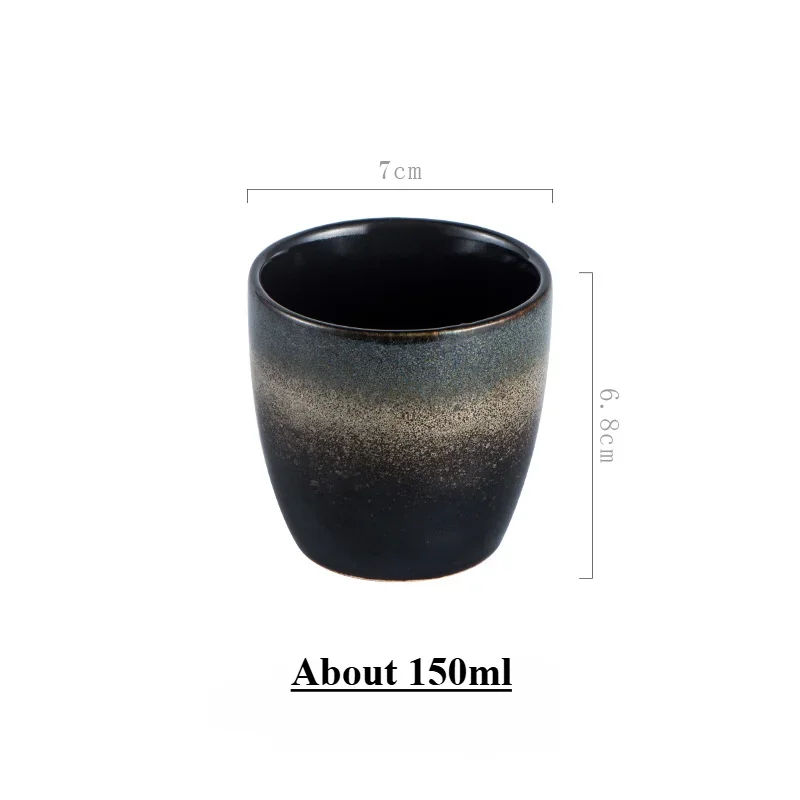 Japanese Ceramic TeaCup Stoneware Mug Soup Cup for Tea Ceremony Minimalist Style