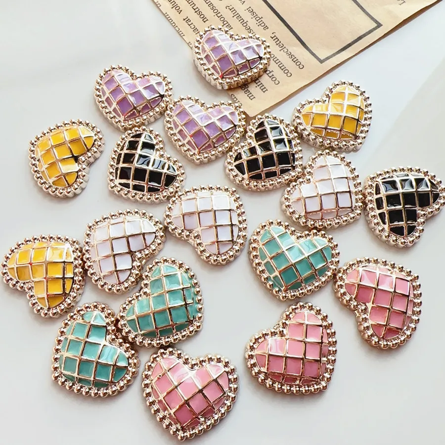 12 Stück/Set Elegante Herzförmige Harz-Schuhschnallen für Mädchen, Passend für DIY-Charms, Dekorationen mit Loch für Kinderschuhe, Schuhornamente – Detail 5