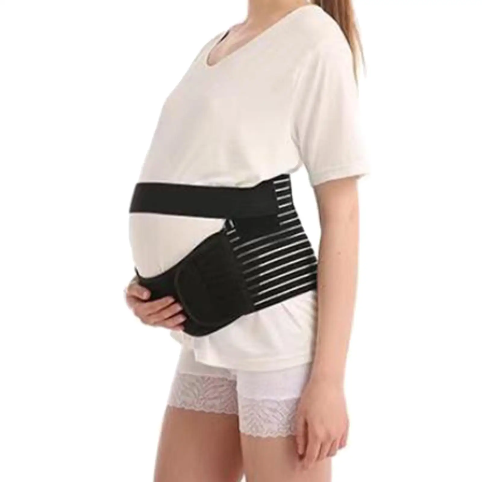 

Pregnancy Supporting Band Waist Back Abdomen Belly Band Black Perfect Gift