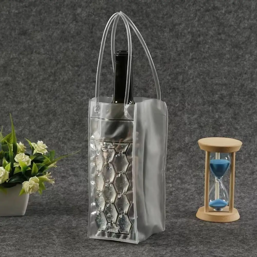 PVC Wine Bottle Freezer Bag Beer Cooling Portable Drink Bottle Cooler Insulated Ice-Cold Tools