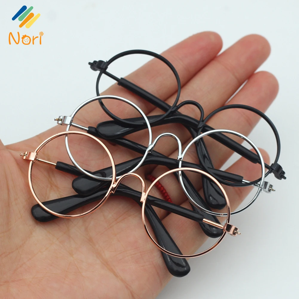 Nori 7-8cm Round Frame Glasses – Multi-Color Sunglasses for 17cm Labubu BJD Dolls, Stylish Toy Accessories 3