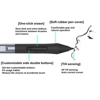 PW100 Digital Pen Battery-free Stylus Pen For HUION H640P H950P H1060P H610PRO V2 H420X Graphics Drawing Tablets Handhold Pen - Image 3