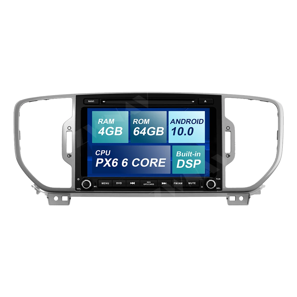 

PX6 DSP 4G+64G Android 10.0 Car Multimedia Player GPS for KIA Sportage 4 2016 2017 2018 2019 Car GPS Navi Radio Stereo Head Unit