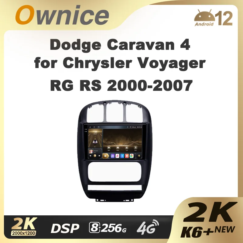 

Ownice K6+ 2K for Dodge Caravan 4 for Chrysler Voyager RG RS Town&Country RS 2000 - 2007 Car Radio Multimedia Navi GPS Android12
