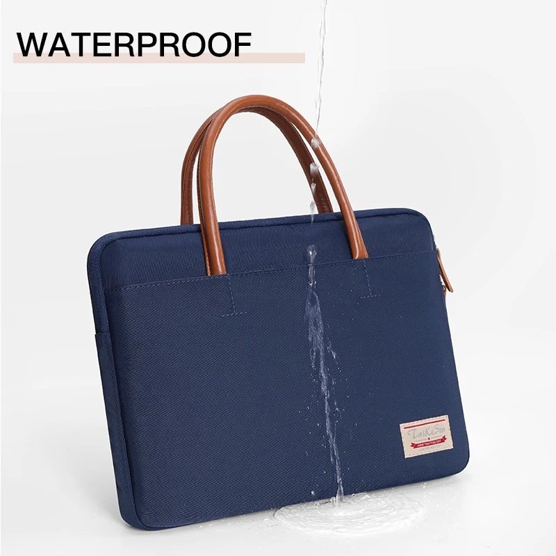 Bolsa de Ombro para Laptop com Manga Pastas para Macbook m1 m2 Air Pro hp Huawei Asus Dell 13 Pol 14 Pol 15 Pol 156 Pol 16 Pol - Imagem 4