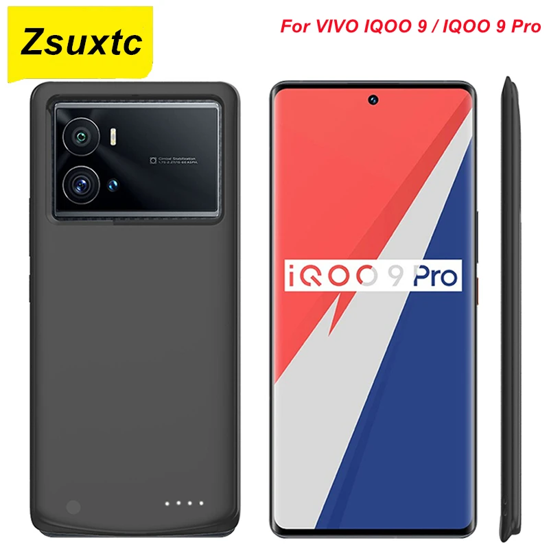 6800Mah Battery Charger Case For Vivo Iqoo 9 Power Case Iqoo9 Pro Power Bank Cover Smart For Vivo Iqoo 9 Battery Charger Case