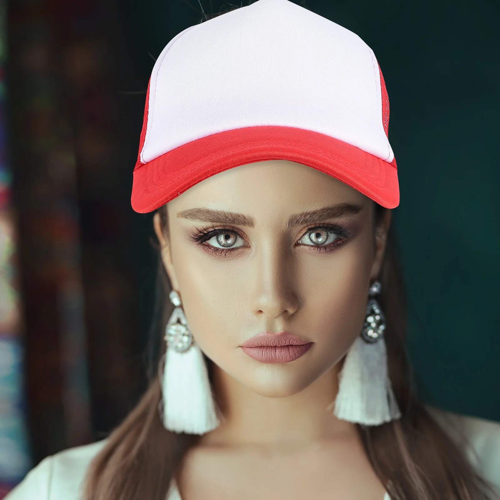 

10 Pcs DIY Sublimation Hat Hats Mesh Baseball Outdoor Heat Transfer Blank Caps Truck