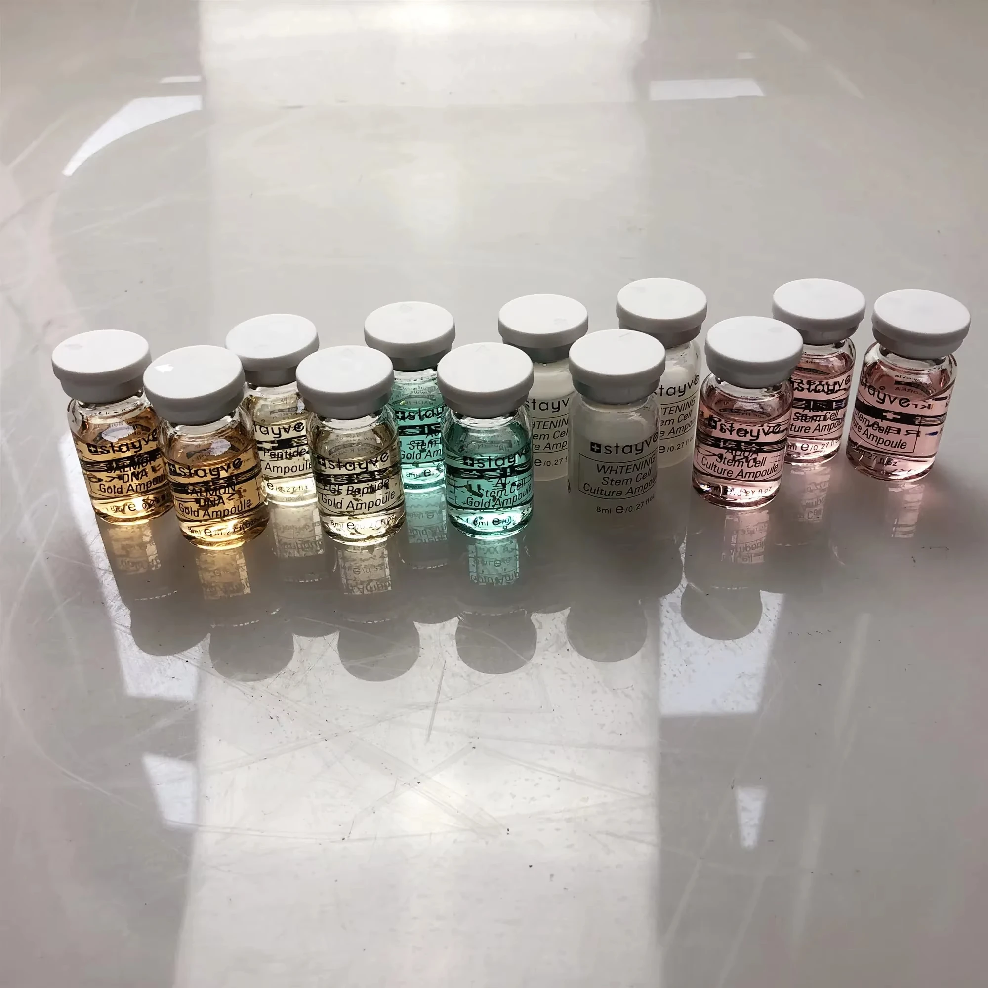 High Quality12 vials Korean original Stayve BB Cream Glow Niacinamide/Peptide Face Skin Care Serum Essence Beginner Starter Kit