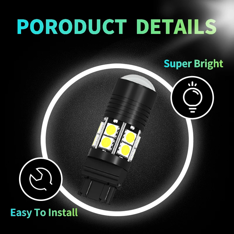 T25 Canbus 3157 3156 3057 LED , ڵ  극ũ , DRL  ȣ , 12V, P27/7W, 2 