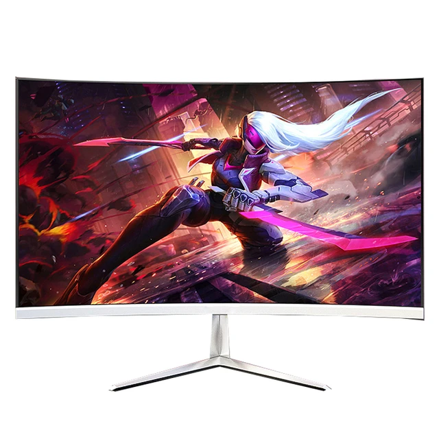 Monitor LCD curvo 4K para ordenador, pantalla Hd de 32 pulgadas para  videojuegos