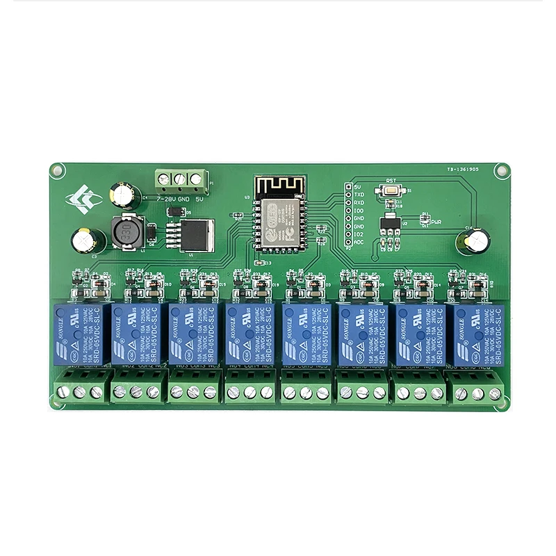 Placa de Desenvolvimento do Módulo de Relé Wifi Canais Esp8266 Esp32 Esp12f Esp32-wroom dc 5v 728v - Image 5