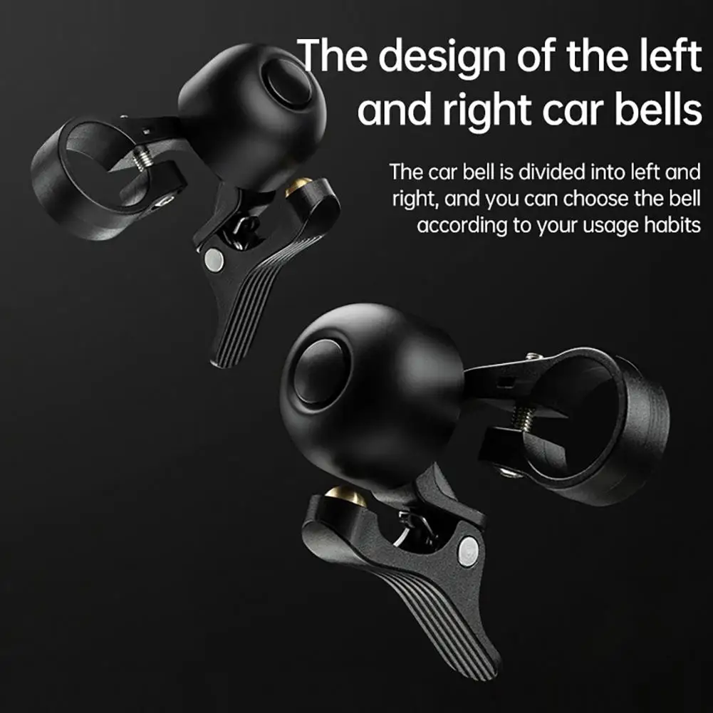 Bicycle Bell Bicycle Bell Left Right-Handed Users Clear Long Sound Bike Ring For 22.2 Mm Handlebars Diameter