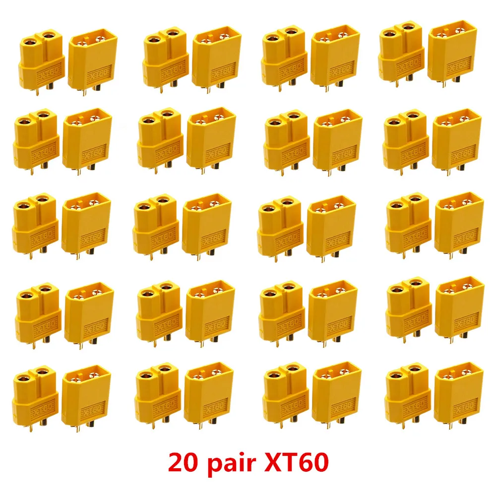 High-Performance XT60 Power Coupling Plugs for RC and Drone Applications