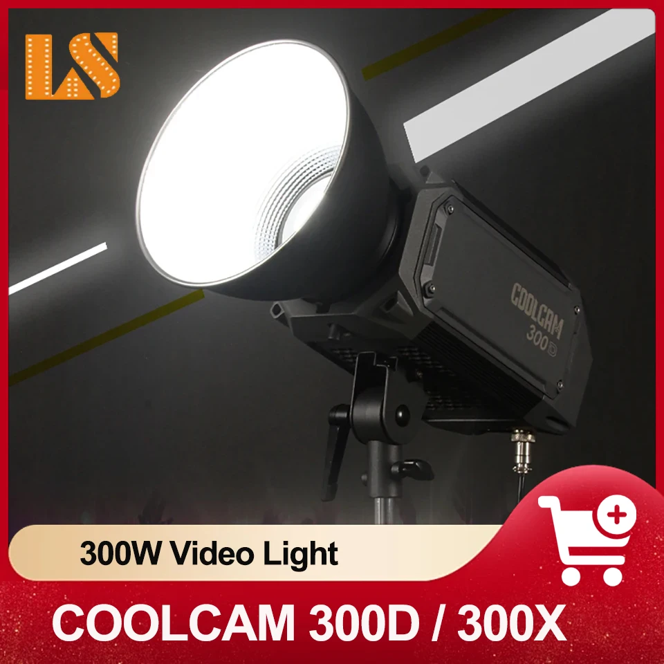 

Lishuai COOLCAM 300D / COOLCAM 300X 310W Bowens Mount фотография заполняющее пространство 5600K Дневной свет для интервью пленка для записи на открытом воздухе