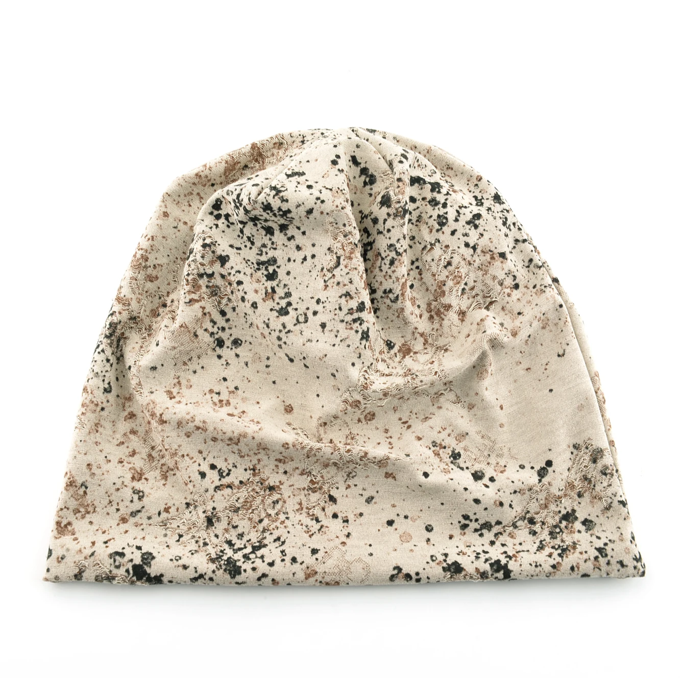 Zweifarbige, durchsichtige, gestrickte Schmetterlings-Beanie-Mütze für Damen, Frühling und Herbst, weich, atmungsaktiv, sportlich, lässig, Motorhaube – Detail 9