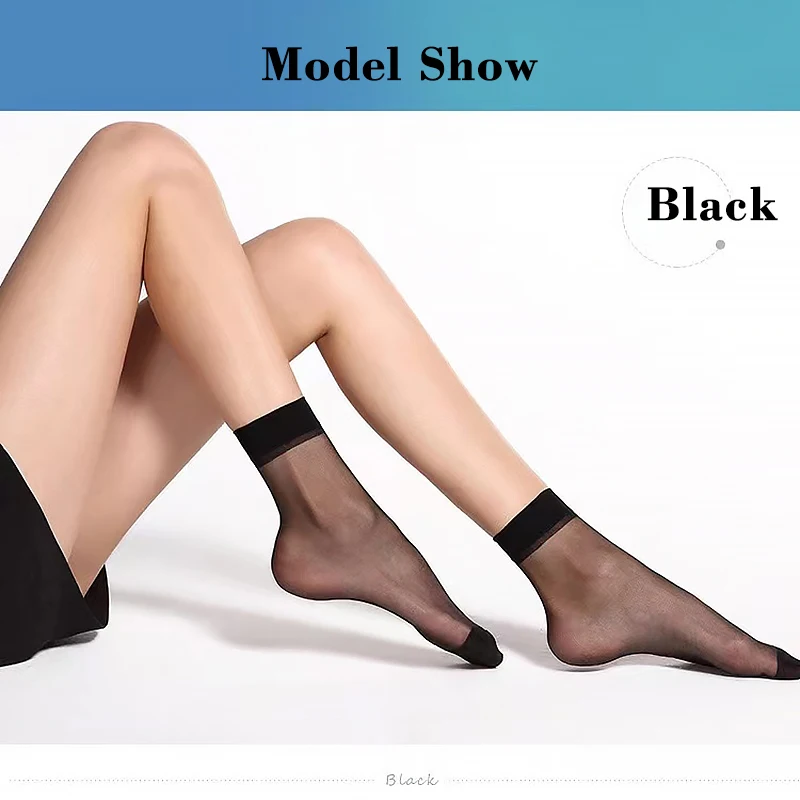 Transparent Summer Socks - 30 Pairs Ultrathin Ankle Meias for Women
