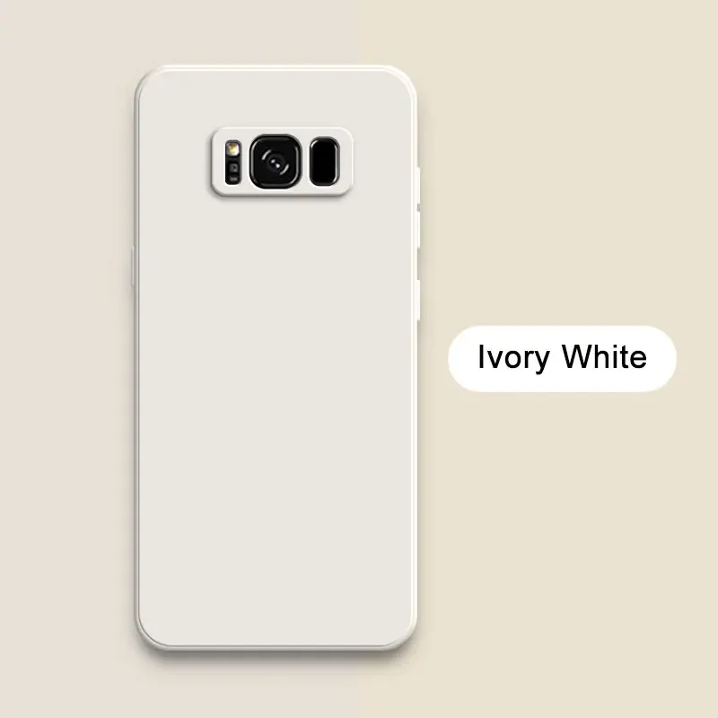 Squares Liquid Silicone Soft Shockproof Phone Case - Enhanced Protection and Stylish Design