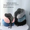 Soft Travel Pillow U Shaped Travel Healthcare Memory Foam Neck Cervical Airplane Pillow Neck Cushion 1