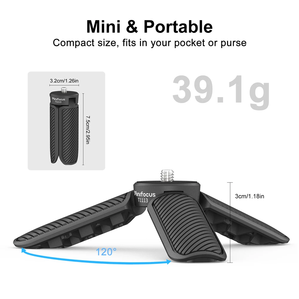 Compact Portable Handle Grip for Steady Vlog and Outdoor Photography