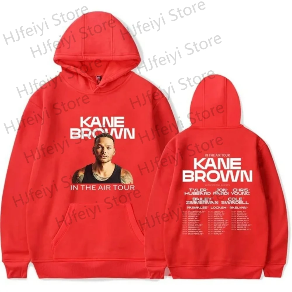 thumbnail image 1 of Sudadera unisex de manga larga con estampado de Kane Brown In The Air Tour para hombre y mujer, estilo urbano, para invierno, 1 of 5