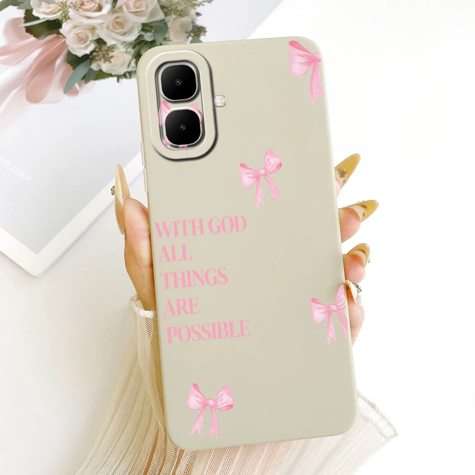 Cute Cat & Flower Butterfly Cartoon Shockproof Soft Silicone Phone Case