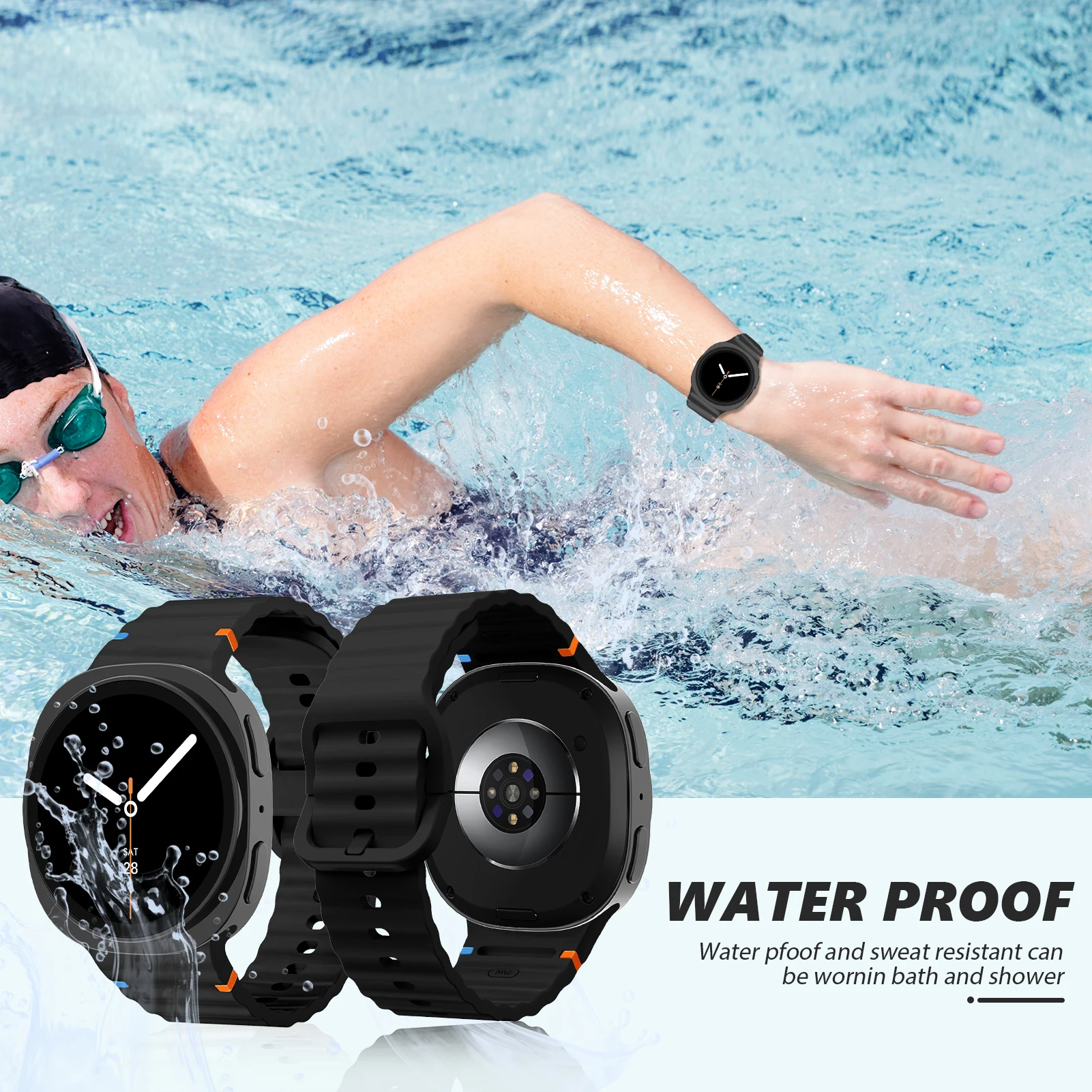 Silicone Sport Wristband Replacement