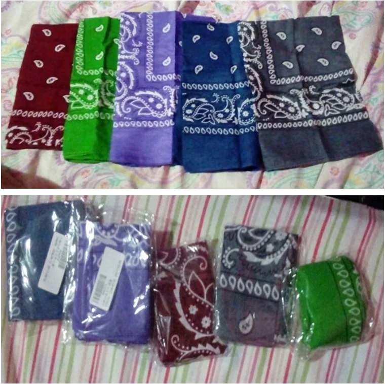 Silk Scarf 53cm*54cm Paisley Printed For Women Men Boys Girls